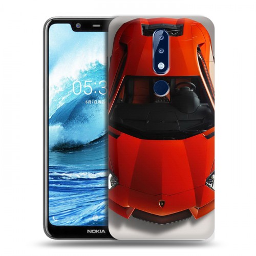 Дизайнерский пластиковый чехол для Nokia 5.1 Plus Lamborghini