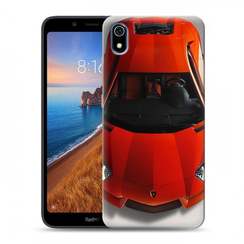 Дизайнерский силиконовый чехол для Xiaomi RedMi 7A Lamborghini