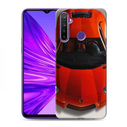 Дизайнерский силиконовый чехол для Realme 5 Lamborghini