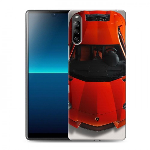 Дизайнерский силиконовый с усиленными углами чехол для Sony Xperia L4 Lamborghini