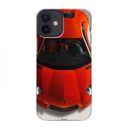 Дизайнерский силиконовый с усиленными углами чехол для Iphone 12 Mini Lamborghini