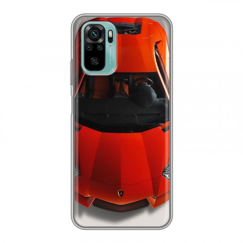 Дизайнерский силиконовый чехол для Xiaomi RedMi Note 10 Lamborghini