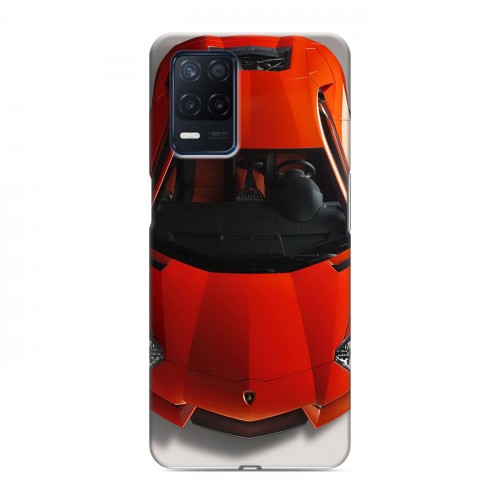 Дизайнерский силиконовый с усиленными углами чехол для Realme Narzo 30 5G Lamborghini