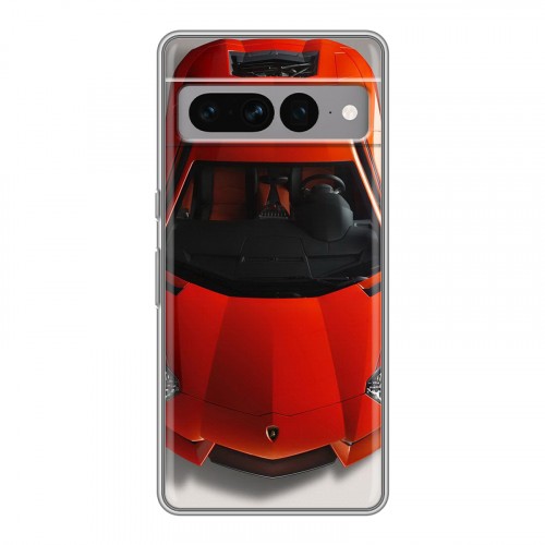 Дизайнерский силиконовый с усиленными углами чехол для Google Pixel 7 Pro Lamborghini