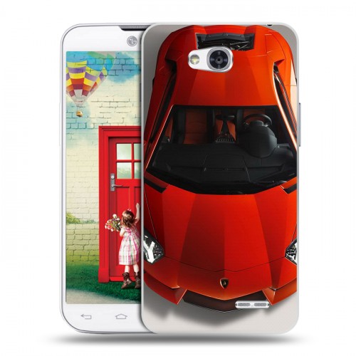 Дизайнерский пластиковый чехол для LG L80 Lamborghini