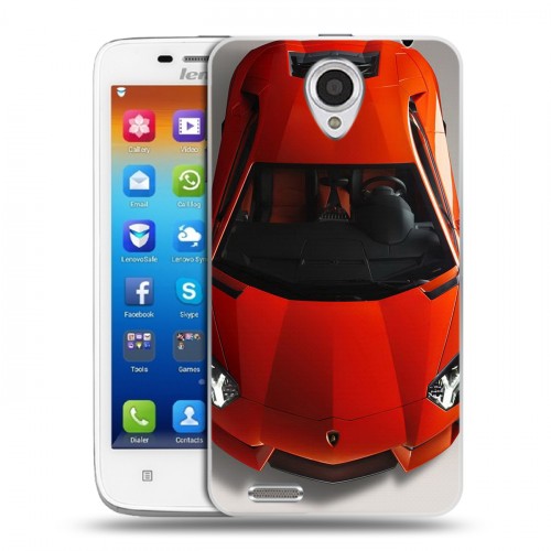 Дизайнерский пластиковый чехол для Lenovo S650 Ideaphone Lamborghini