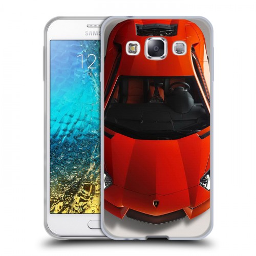 Дизайнерский пластиковый чехол для Samsung Galaxy E5 Lamborghini