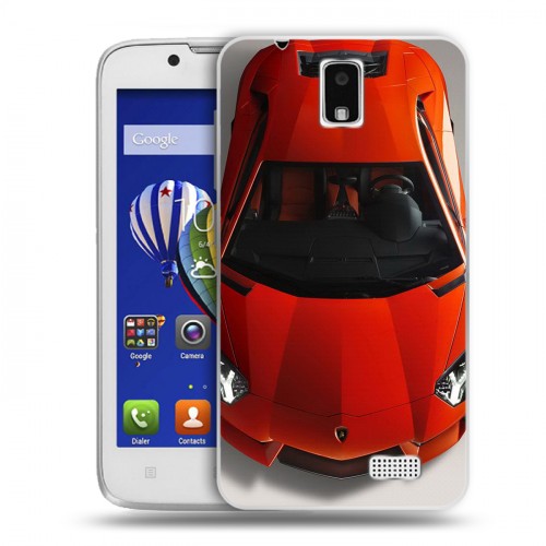 Дизайнерский пластиковый чехол для Lenovo A328 Lamborghini