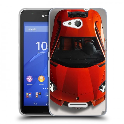 Дизайнерский пластиковый чехол для Sony Xperia E4g Lamborghini