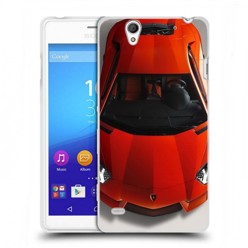 Дизайнерский пластиковый чехол для Sony Xperia C4 Lamborghini