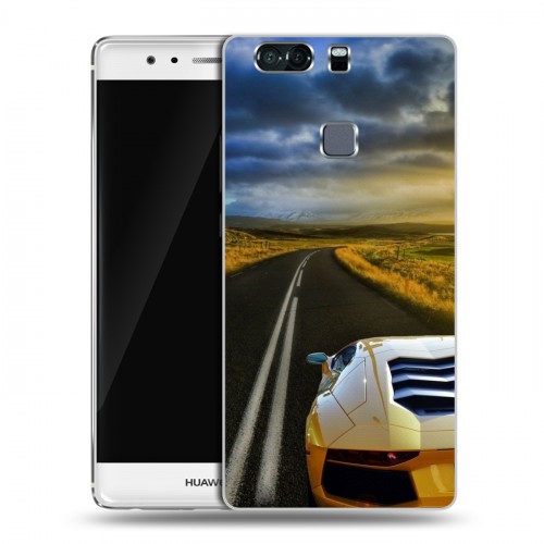 Дизайнерский пластиковый чехол для Huawei P9 Plus Lamborghini