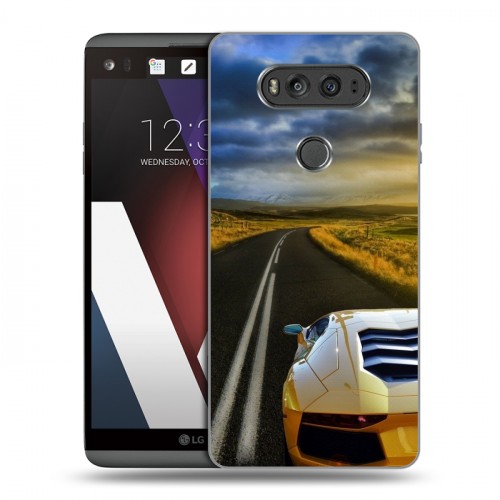 Дизайнерский пластиковый чехол для LG V20 Lamborghini