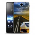 Дизайнерский пластиковый чехол для Sony Xperia TX Lamborghini