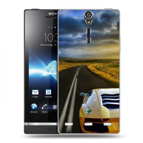 Дизайнерский пластиковый чехол для Sony Xperia S Lamborghini