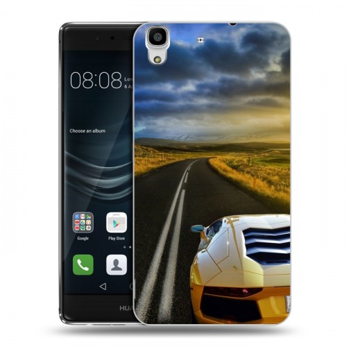 Дизайнерский пластиковый чехол для Huawei Y6II Lamborghini