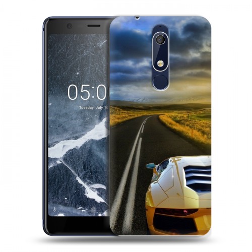 Дизайнерский пластиковый чехол для Nokia 5.1 Lamborghini