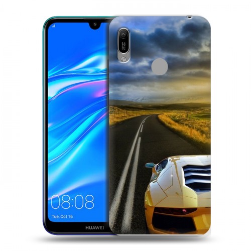 Дизайнерский пластиковый чехол для Huawei Y6 (2019) Lamborghini