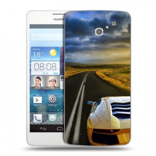 Дизайнерский пластиковый чехол для Huawei Ascend D2 Lamborghini