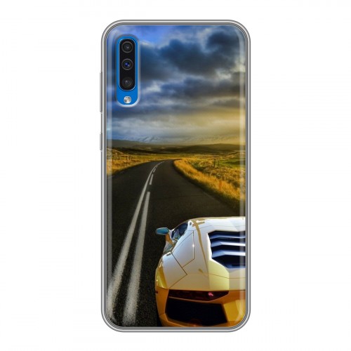 Дизайнерский силиконовый чехол для Samsung Galaxy A50 Lamborghini