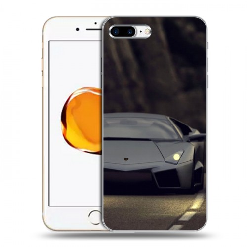 Дизайнерский пластиковый чехол для Iphone 7 Plus / 8 Plus Lamborghini