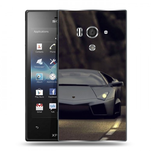 Дизайнерский пластиковый чехол для Sony Xperia acro S Lamborghini