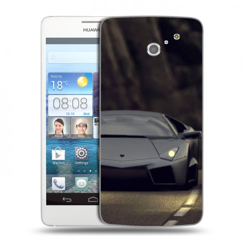 Дизайнерский пластиковый чехол для Huawei Ascend D2 Lamborghini