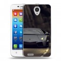 Дизайнерский пластиковый чехол для Lenovo S650 Ideaphone Lamborghini