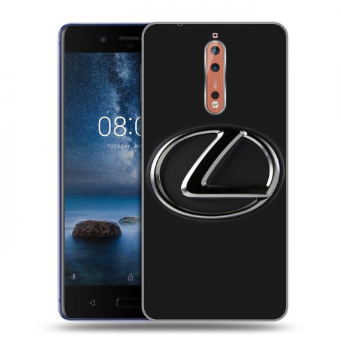 Дизайнерский пластиковый чехол для Nokia 8 Lexus