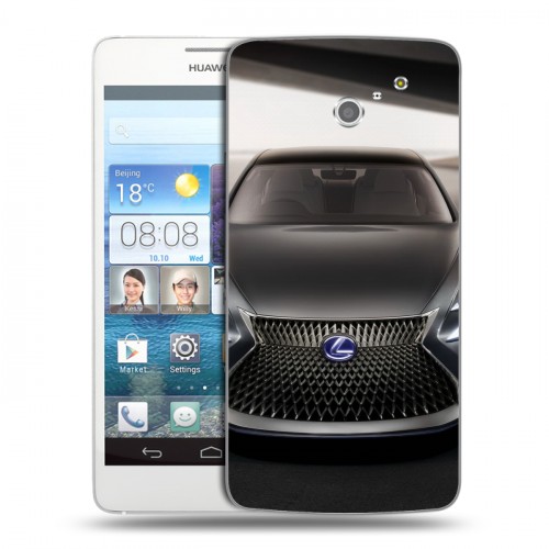 Дизайнерский пластиковый чехол для Huawei Ascend D2 Lexus