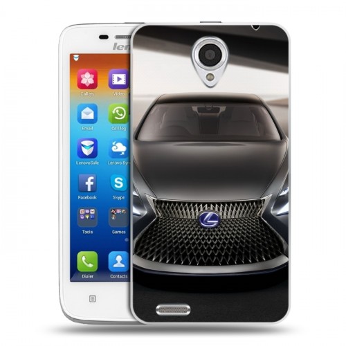 Дизайнерский пластиковый чехол для Lenovo S650 Ideaphone Lexus