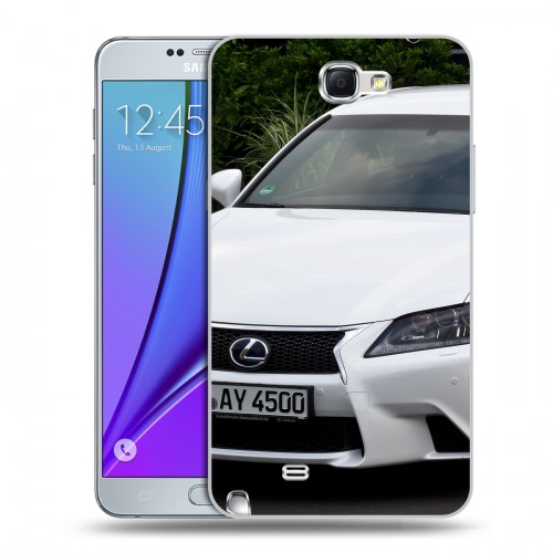 Дизайнерский пластиковый чехол для Samsung Galaxy Note 2 Lexus