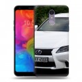 Дизайнерский пластиковый чехол для LG Q7 Lexus