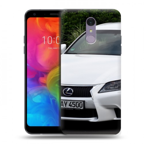 Дизайнерский пластиковый чехол для LG Q7 Lexus