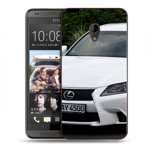 Дизайнерский пластиковый чехол для HTC Desire 700 Lexus