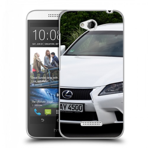 Дизайнерский пластиковый чехол для HTC Desire 616 Lexus