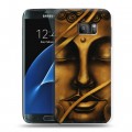 Дизайнерский силиконовый с усиленными углами чехол для Samsung Galaxy S7 Священный Будда