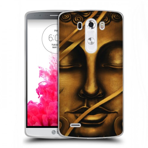 Дизайнерский пластиковый чехол для LG G3 (Dual-LTE) Священный Будда