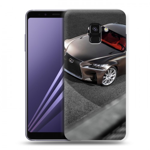 Дизайнерский пластиковый чехол для Samsung Galaxy A8 (2018) Lexus