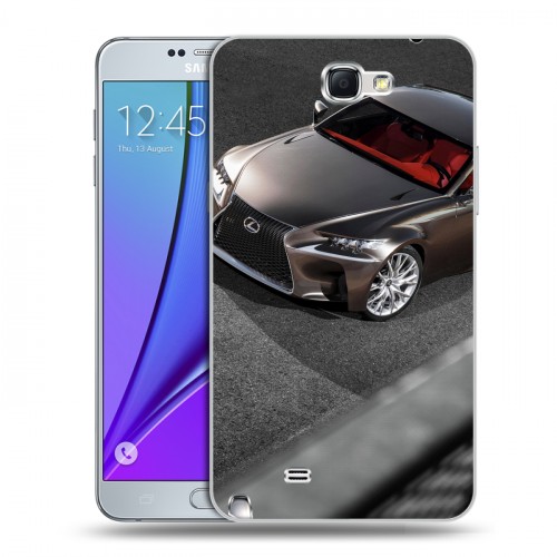 Дизайнерский пластиковый чехол для Samsung Galaxy Note 2 Lexus