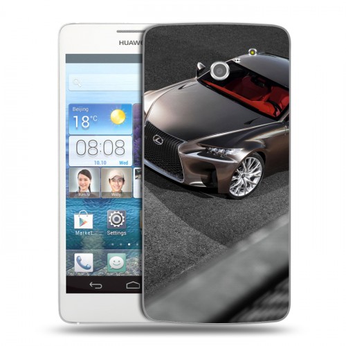 Дизайнерский пластиковый чехол для Huawei Ascend D2 Lexus