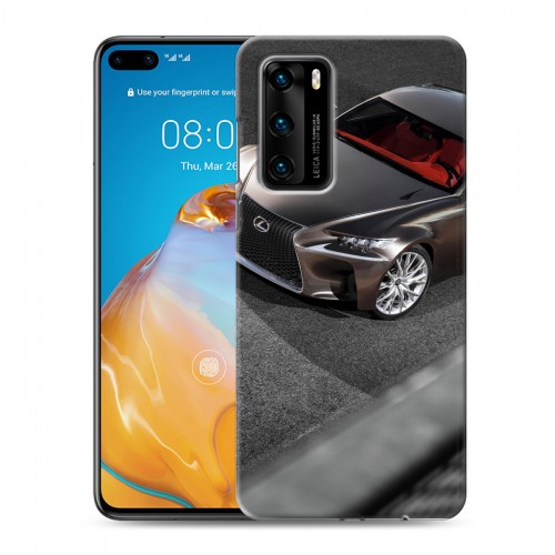 Дизайнерский пластиковый чехол для Huawei P40 Lexus