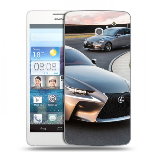 Дизайнерский пластиковый чехол для Huawei Ascend D2 Lexus