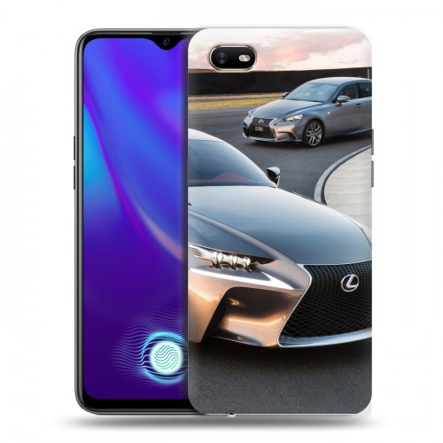 Дизайнерский силиконовый с усиленными углами чехол для OPPO A1k Lexus