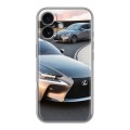 Дизайнерский силиконовый чехол для Iphone 16 Lexus