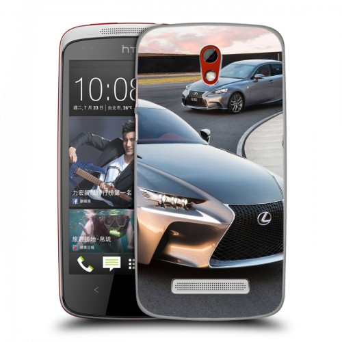 Дизайнерский пластиковый чехол для HTC Desire 500 Lexus