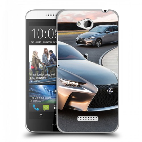 Дизайнерский пластиковый чехол для HTC Desire 616 Lexus