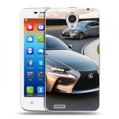 Дизайнерский пластиковый чехол для Lenovo S650 Ideaphone Lexus