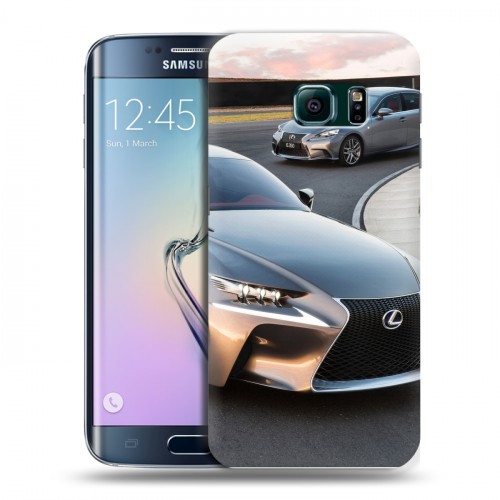 Дизайнерский пластиковый чехол для Samsung Galaxy S6 Edge Lexus