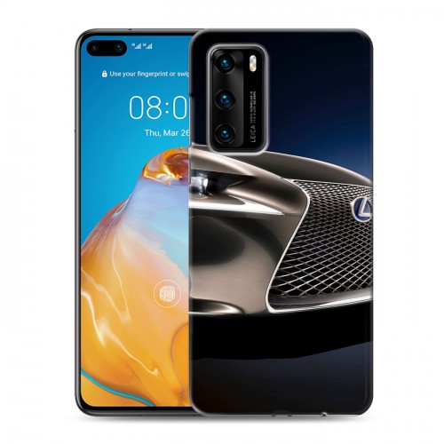 Дизайнерский пластиковый чехол для Huawei P40 Lexus