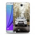 Дизайнерский пластиковый чехол для Samsung Galaxy Note 2 Lexus